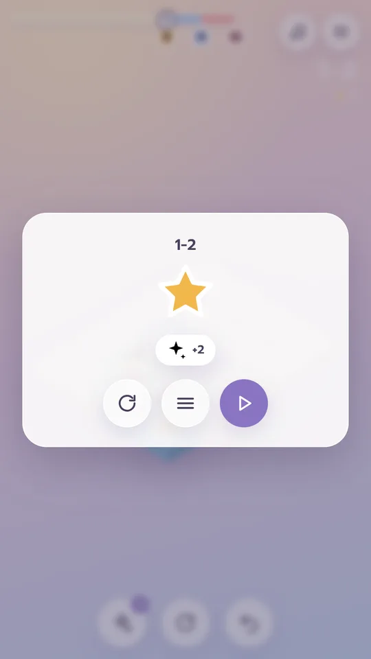 Level complete with a medal